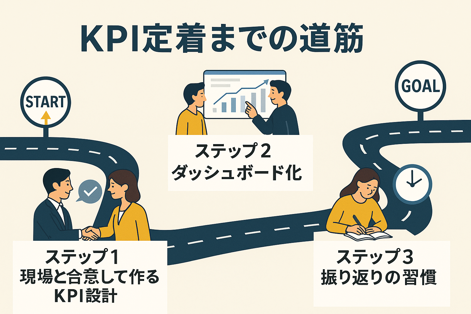 KPI達成へのステップ