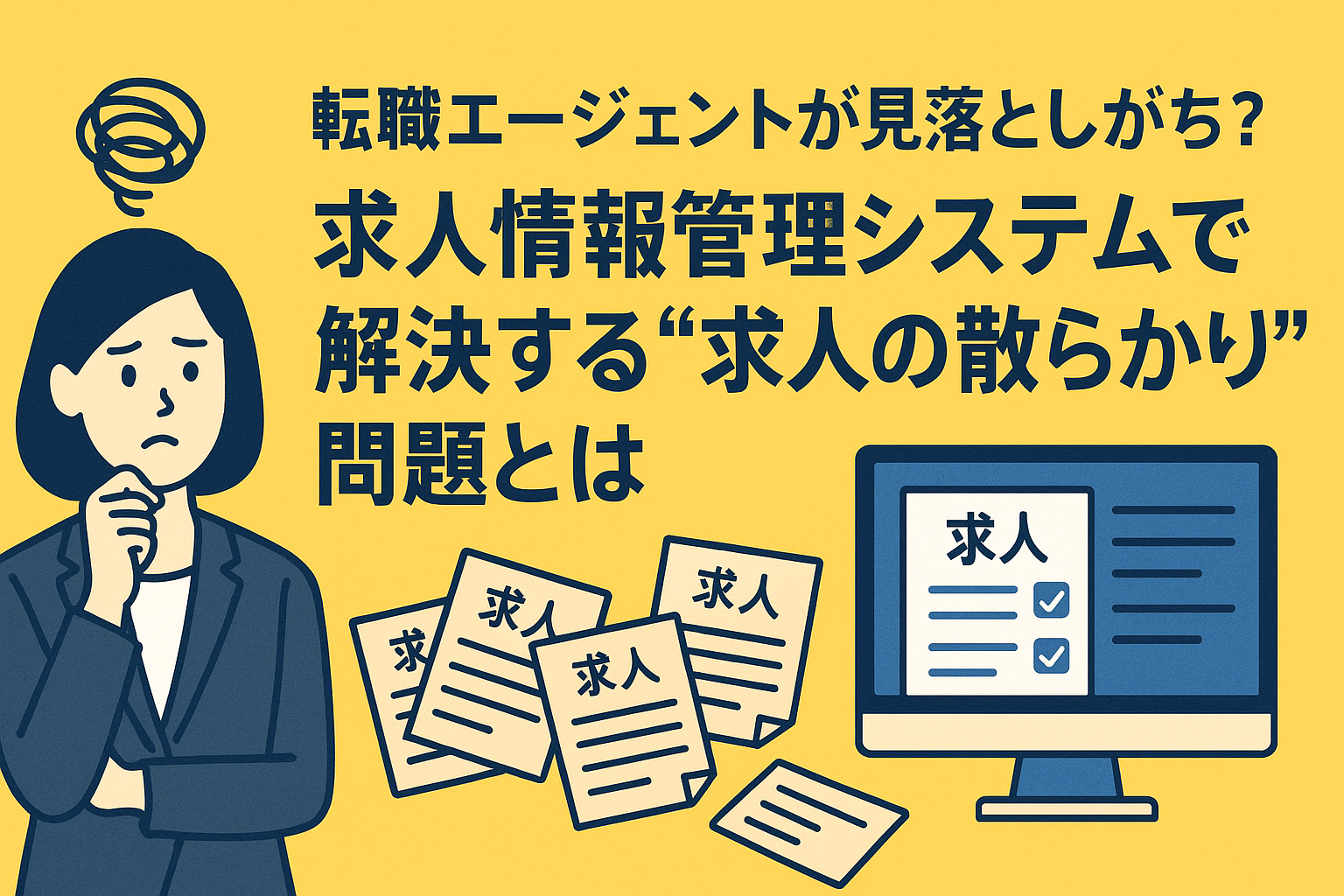 求人管理システムで解決する問題